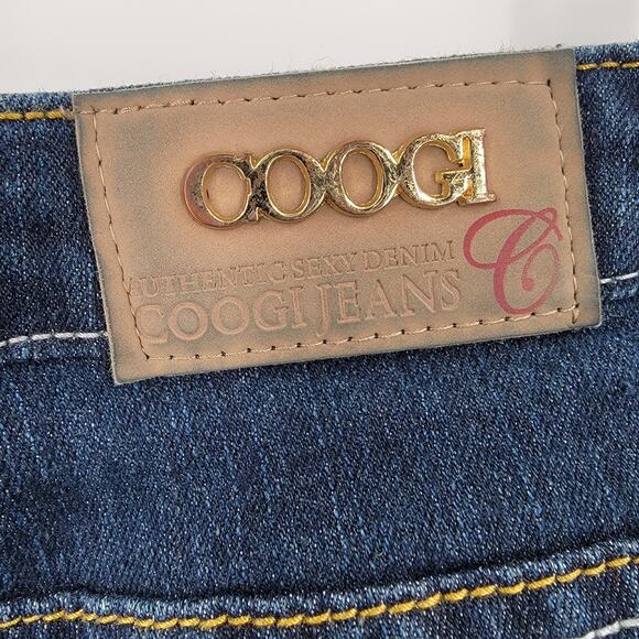 Coogi Jeans Junior 7/8 Embroidered Logo Rainbow Pocket 32x31 Stretch Vintage - Picture 4 of 11
